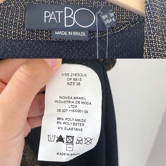 PatBO Metallic Wrap Dress 6 - Picture 9 of 10